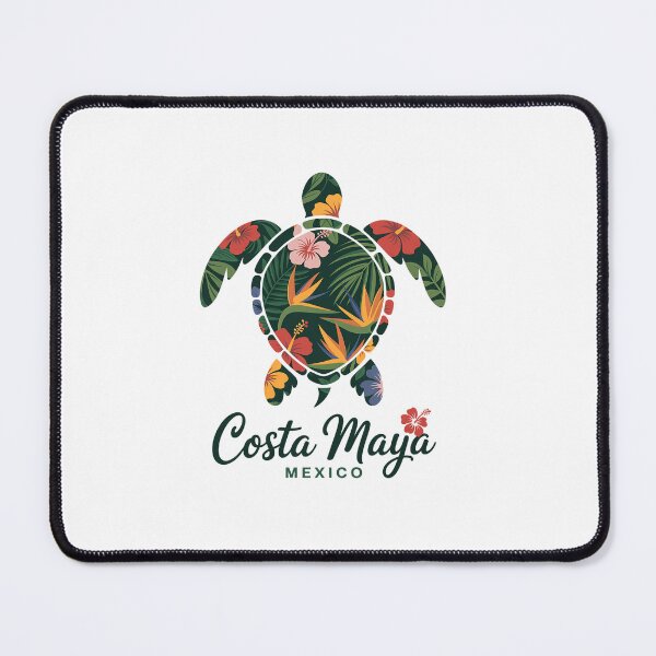 Item preview, Costa Maya Mexico Sea Turtle Tropical Hibiscus Vacation designed and sold by Rrettgison.