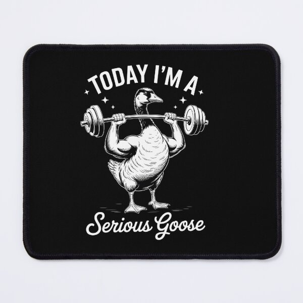 Item preview, Today I'm A Serious Goose Lifting Weights Gym Fitness designed and sold by HellD3vil-Art.