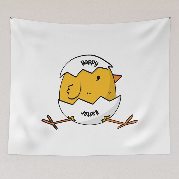 Item preview, Happy Easter And Chicken In Shell. designed and sold by Dinasshop.