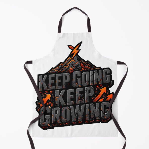 Item preview, Keep Going Keep Growing T-Shirt Design - Motivational Mountain & Lightning Bolt Art designed and sold by ascendzero.
