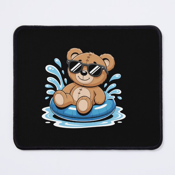 Item preview, Water-Loving Teddy Bear in a Floating Ring designed and sold by HellD3vil-Art.