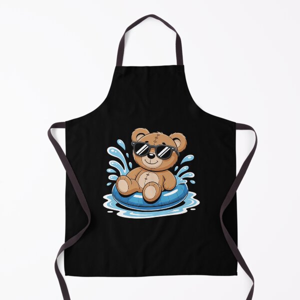 Item preview, Water-Loving Teddy Bear in a Floating Ring designed and sold by HellD3vil-Art.