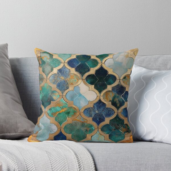 Item preview, Amber Emerald Maroccan Gold Gilding Pattern designed and sold by GrinGalore.