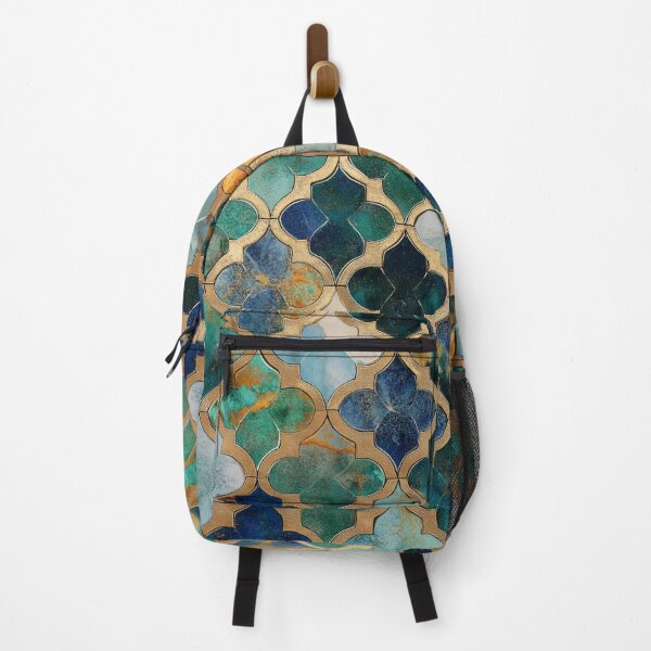 Item preview, Amber Emerald Maroccan Gold Gilding Pattern designed and sold by GrinGalore.