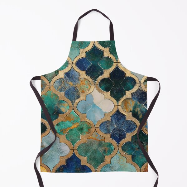 Item preview, Amber Emerald Maroccan Gold Gilding Pattern designed and sold by GrinGalore.