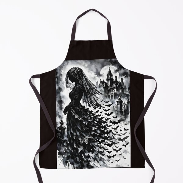 Item preview, The Mourning Veil: Victorian Gothic Bat Silhouette & Haunted Estate Art designed and sold by Studio77-Gothic.