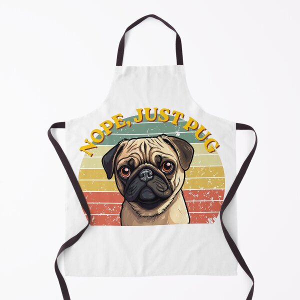 Item preview, Retro Funny Pug Dog - Nope Just Pug designed and sold by Gapanaart.