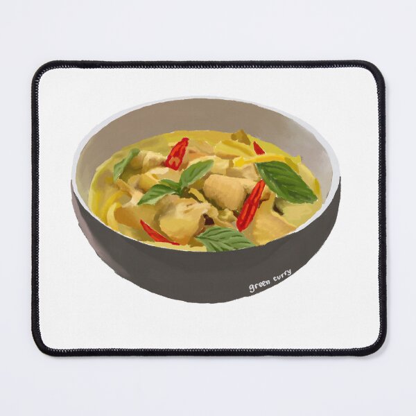 Item preview, Thai Green Curry Chicken Digital Painting designed and sold by TheMoriarty.