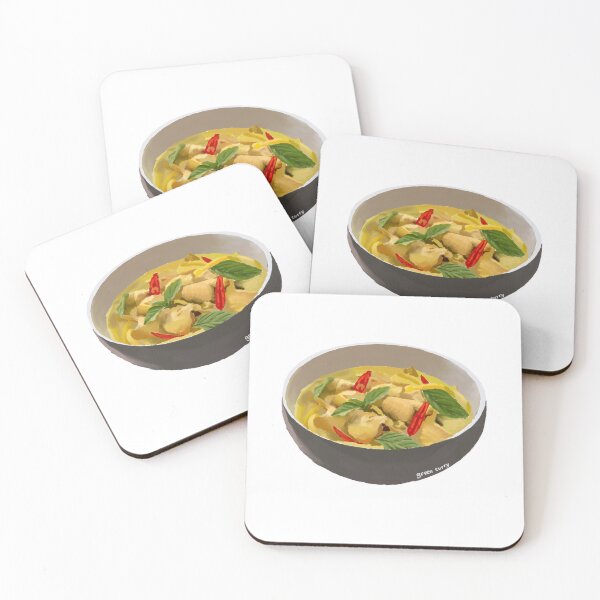 Item preview, Thai Green Curry Chicken Digital Painting designed and sold by TheMoriarty.