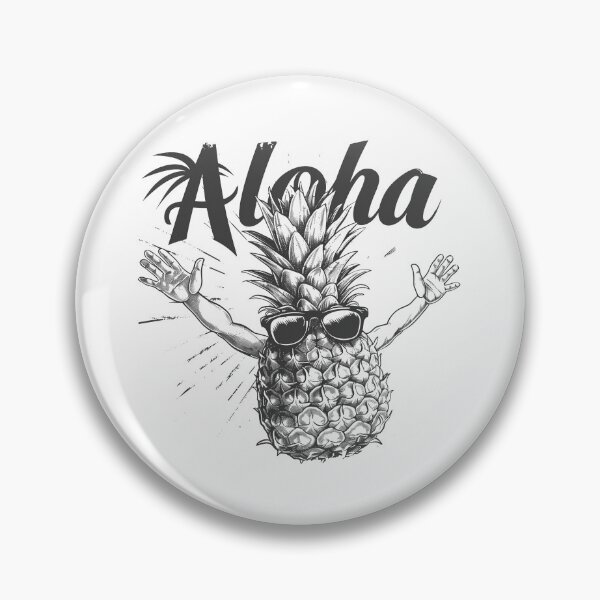 Item preview, Aloha Pineapple with Sunglasses | Tropical Hawaiian Summer Vibes Art designed and sold by inkoutninja.