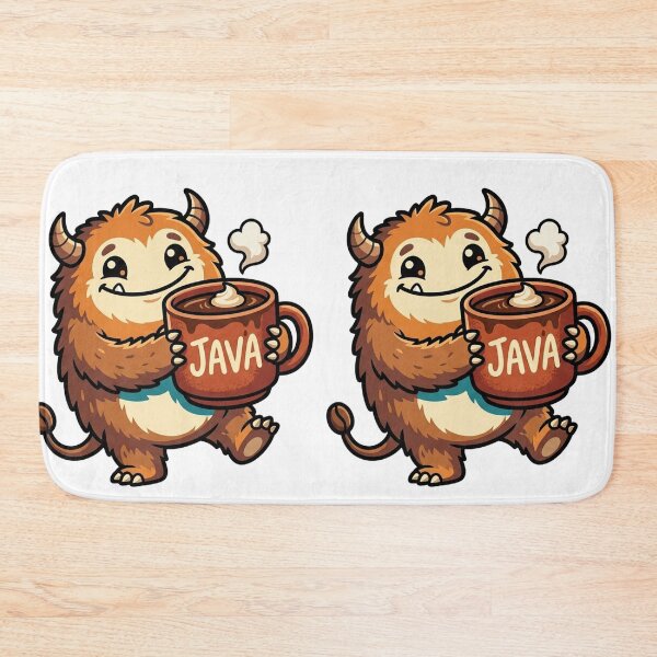 Item preview, Java Monster Coffee Programmer Coding Kawaii Cartoon designed and sold by Krfto.