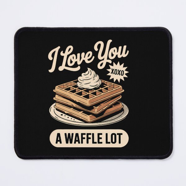 Item preview, Valentine’s Day – I Love You a Waffl Lot Food designed and sold by HellD3vil-Art.