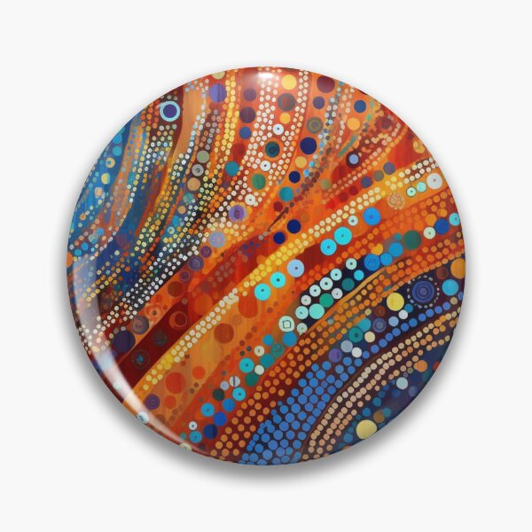 Item preview, Aboriginal Inspired Dot Art - Sun Waves designed and sold by GrinGalore.