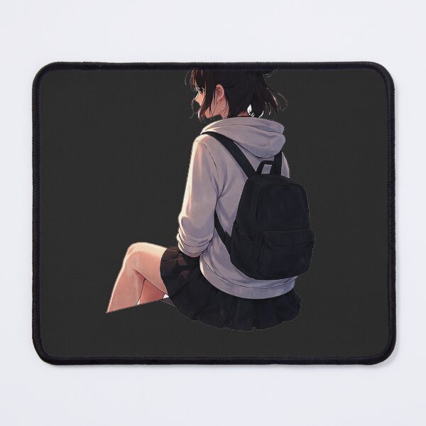 Item preview, anime cute girl side view designed and sold by  Mudikeys.