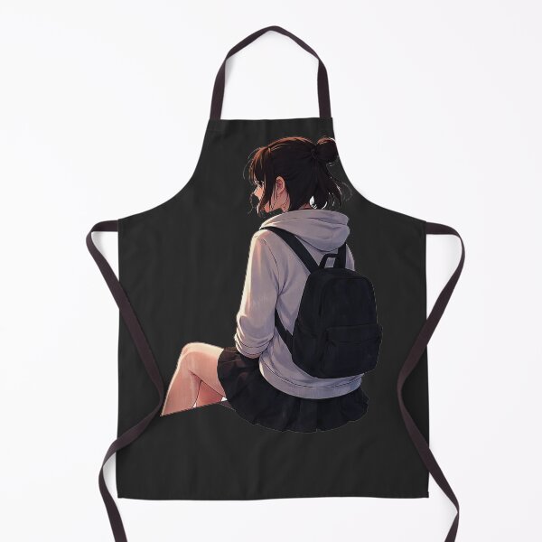 Item preview, anime cute girl side view designed and sold by Mudikeys.