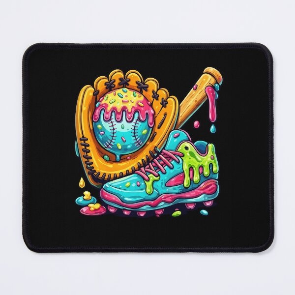 Item preview, Vibrant Melting Baseball Gear - Colorful Sweet Sports Illustration designed and sold by haitrieuic96.