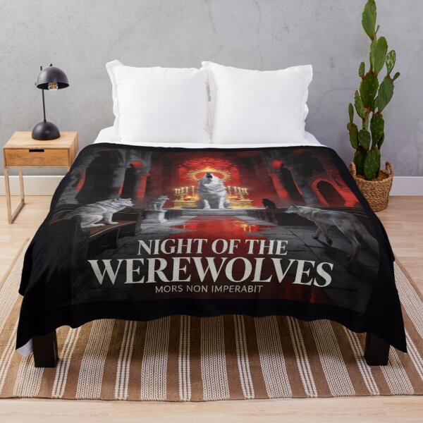 Item preview, Wolf Pack Consecrates Crimson Gothic Cathedral Night designed and sold by GeoWhimsy Studio.