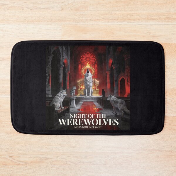 Item preview, Wolf Pack Consecrates Crimson Gothic Cathedral Night designed and sold by GeoWhimsy Studio.