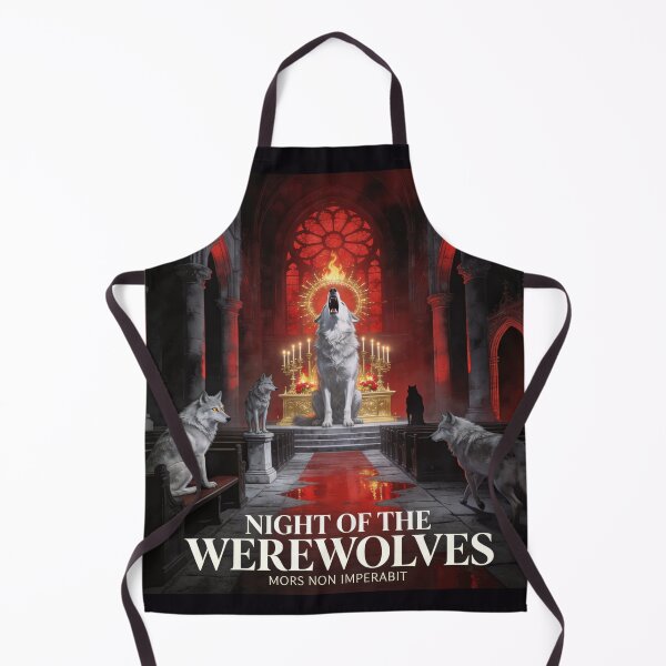 Item preview, Wolf Pack Consecrates Crimson Gothic Cathedral Night designed and sold by GeoWhimsy Studio.