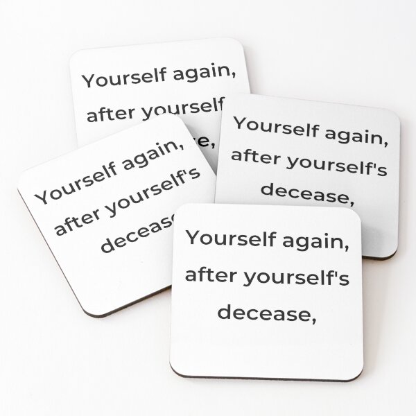 Item preview, "Yourself again after yourself's decease," - print black designed and sold by ariksworld.