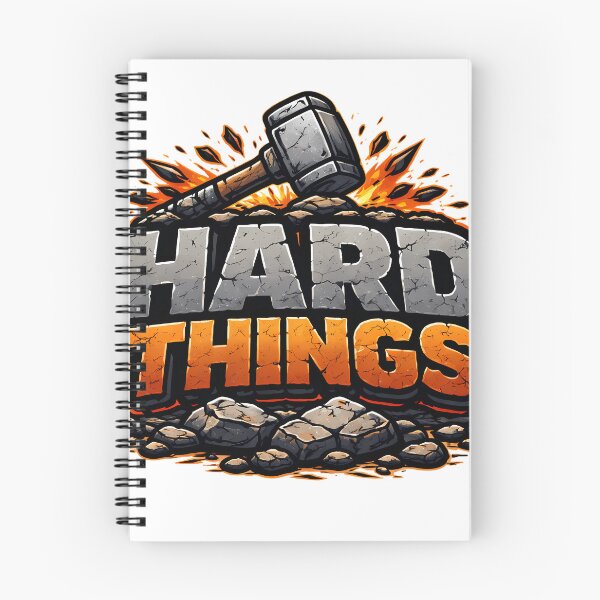 Item preview, Hard Things Motivational T-Shirt Design - Hammer Crushing Stone Power Graphic Art designed and sold by ascendzero.