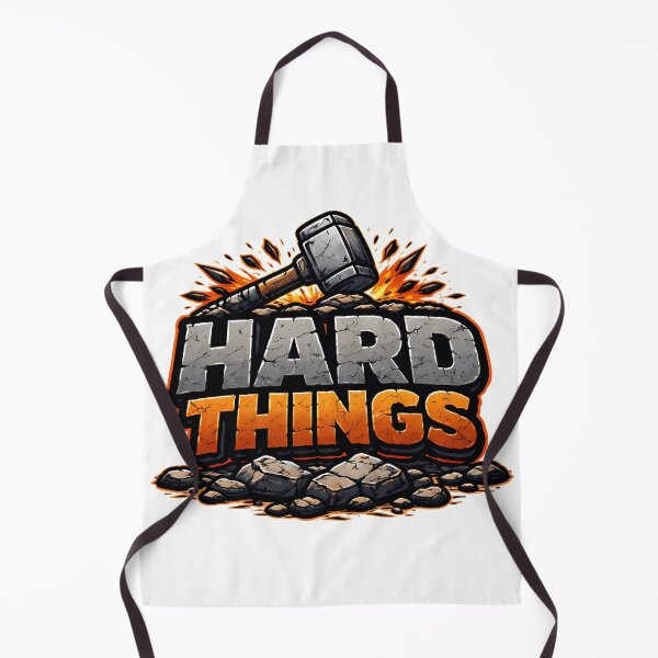 Item preview, Hard Things Motivational T-Shirt Design - Hammer Crushing Stone Power Graphic Art designed and sold by ascendzero.