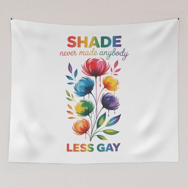 Item preview, Shade Never Made Anybody Less Gay LGBTQ Ally Pride Month designed and sold by Moon-Ape.