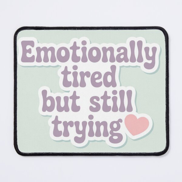 Item preview, Emotionally Tired Cute Aesthetic Shirt Soft Mental Health, brafdesign designed and sold by Brafdesign.