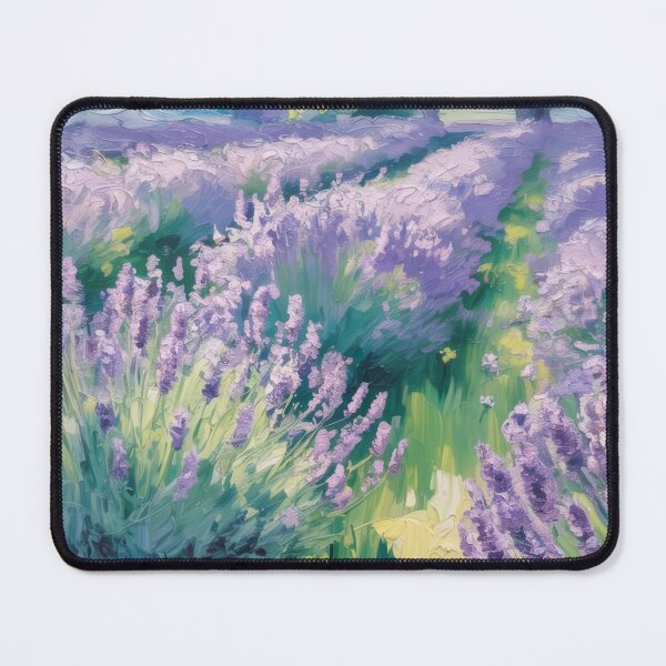 Item preview, Lavender Garden Impressionist Art – Monet Style Cottagecore Floral Wall Print designed and sold by Tamas Das.