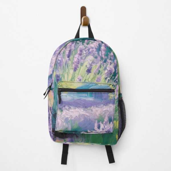 Item preview, Lavender Garden Impressionist Art – Monet Style Cottagecore Floral Wall Print designed and sold by Tamas Das.