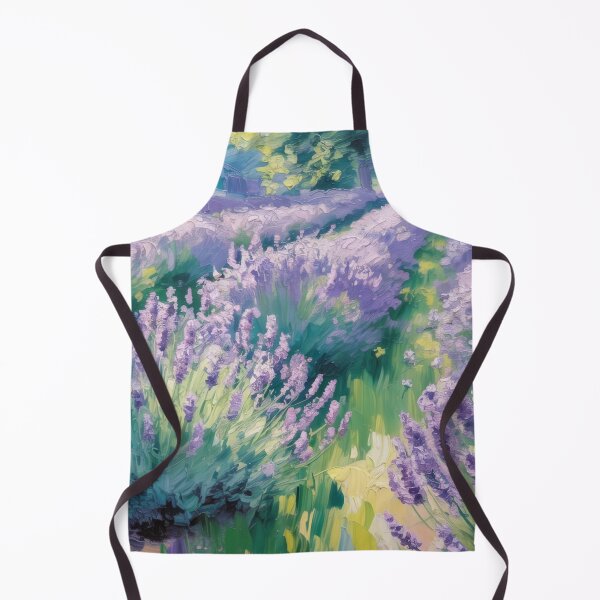Item preview, Lavender Garden Impressionist Art – Monet Style Cottagecore Floral Wall Print designed and sold by Tamas Das.