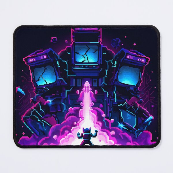 Item preview, Epic 16-Bit Pixel Art Boss Battle Silhouette designed and sold by ThePixelArchive.