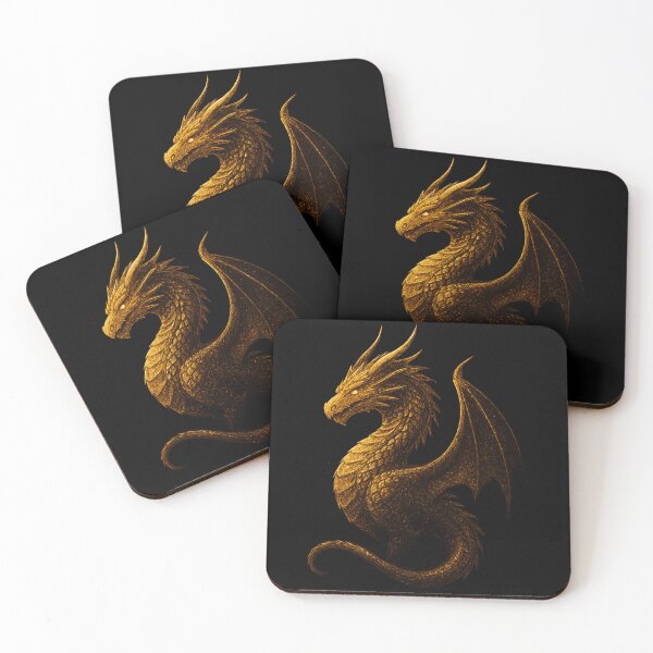 Item preview, Golden Dragon Glow | Mystical Fantasy Dragon Art designed and sold by WhyNotZuK.