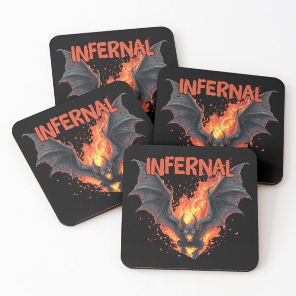 Item preview, Infernal Bat – Flaming Hell Creature Gothic Horror Design designed and sold by pseudo7.
