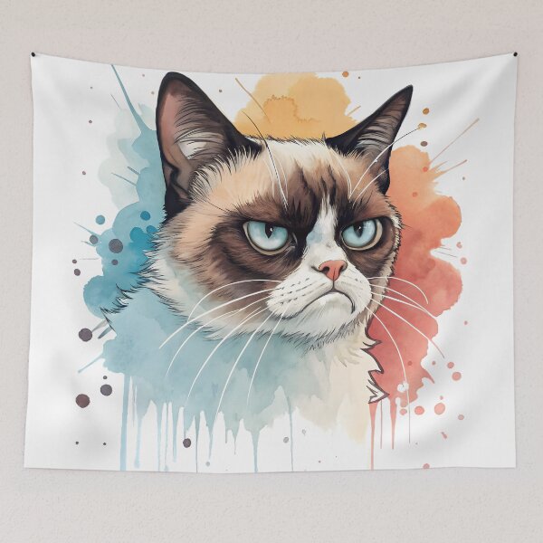 Item preview, Angry Cute Cat Meme Aesthetic designed and sold by Angellacelin.
