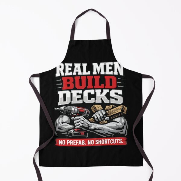 Item preview, Real Men Build Decks Woodworking Carpenter DIY designed and sold by haitrieuic96.