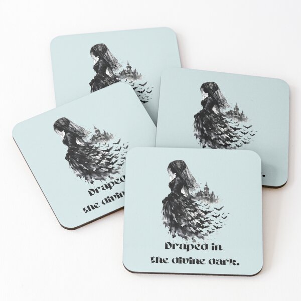 Item preview, The Divine Dark | Victorian Bat Silhouette & Haunted Estate Poetry designed and sold by Studio77-Gothic.