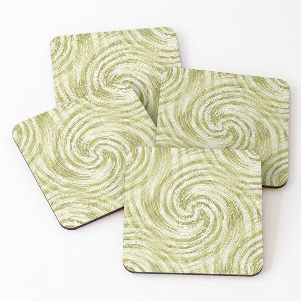 Item preview, Retro Spiral Pattern in Green designed and sold by Artistestella.