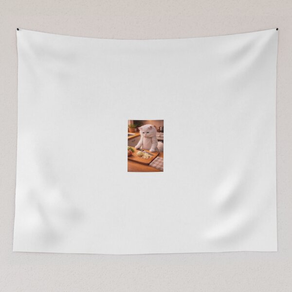 Item preview, Crying Cat Chopping Onion in Kitchen designed and sold by LovelyCatGalaxy.