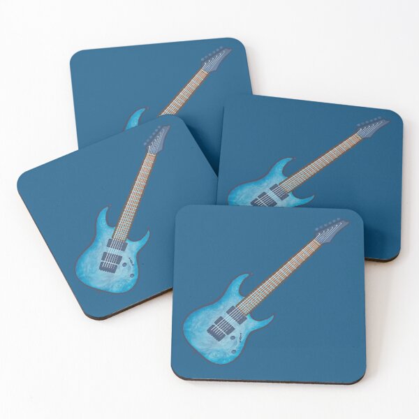 Item preview, Blue burl electric guitar designed and sold by ElectronicCloud.