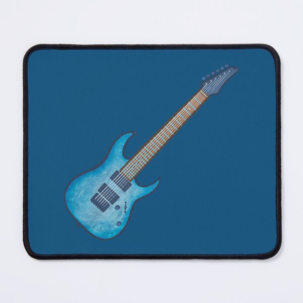 Item preview, Blue burl electric guitar designed and sold by ElectronicCloud.