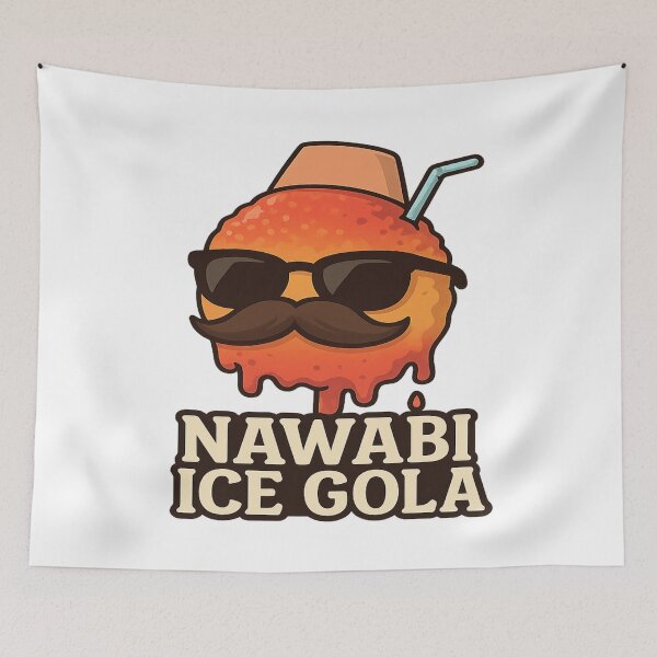 Item preview, Nawabi Ice Gola – Indian Street Food Summer Dessert Cute Cartoon Design designed and sold by Globalcitytees.