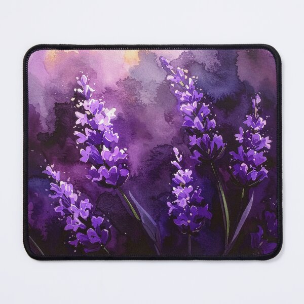 Item preview, Dark Lavender Watercolor Floral Painting designed and sold by Rutvain.