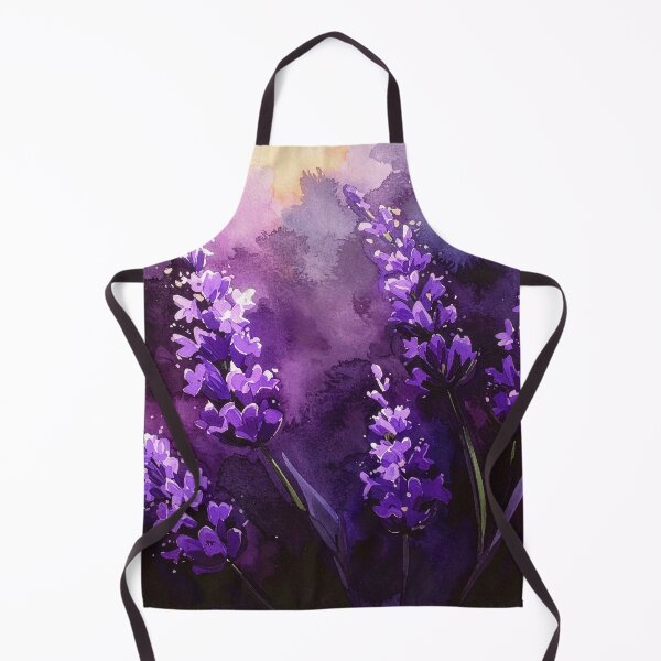 Item preview, Dark Lavender Watercolor Floral Painting designed and sold by Rutvain.