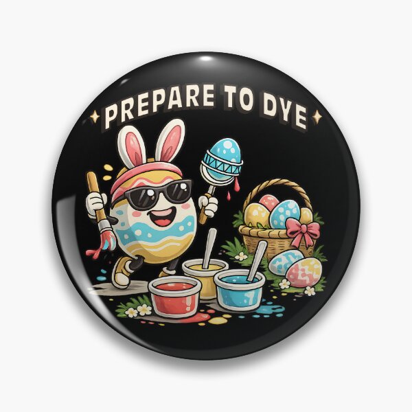 Item preview, Prepare to Dye Cool Easter Egg Funny Pun designed and sold by OlizaPrint.