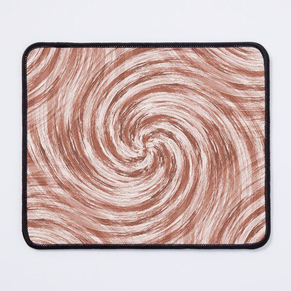 Item preview, Retro Spiral Pattern in Reddish Brown designed and sold by Artistestella.