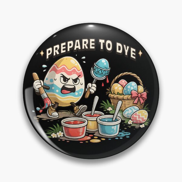 Item preview, Prepare to Dye Funny Easter Egg Dark Humor designed and sold by OlizaPrint.
