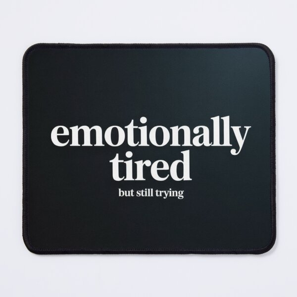 Item preview, Emotionally Tired Dark Aesthetic Shirt Burnout Mood, brafdesign designed and sold by Brafdesign.