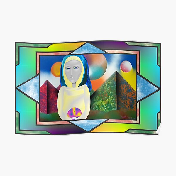 Alien Modonna Window Poster
