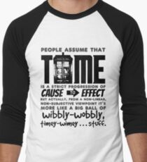 Wibbly-Wobbly Timey-Wimey...Stuff. Men's Baseball ¾ T-Shirt